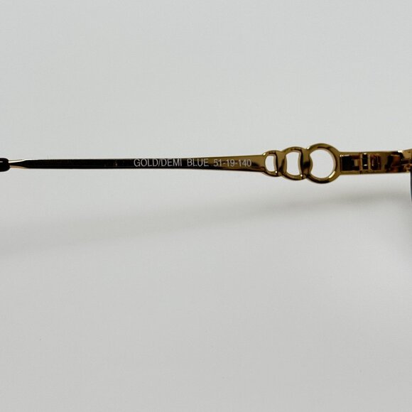 Unbranded EM-807 Gold Demi Blue Eyeglasses Eye Glasses Frames 51-19-140 - Picture 6 of 6